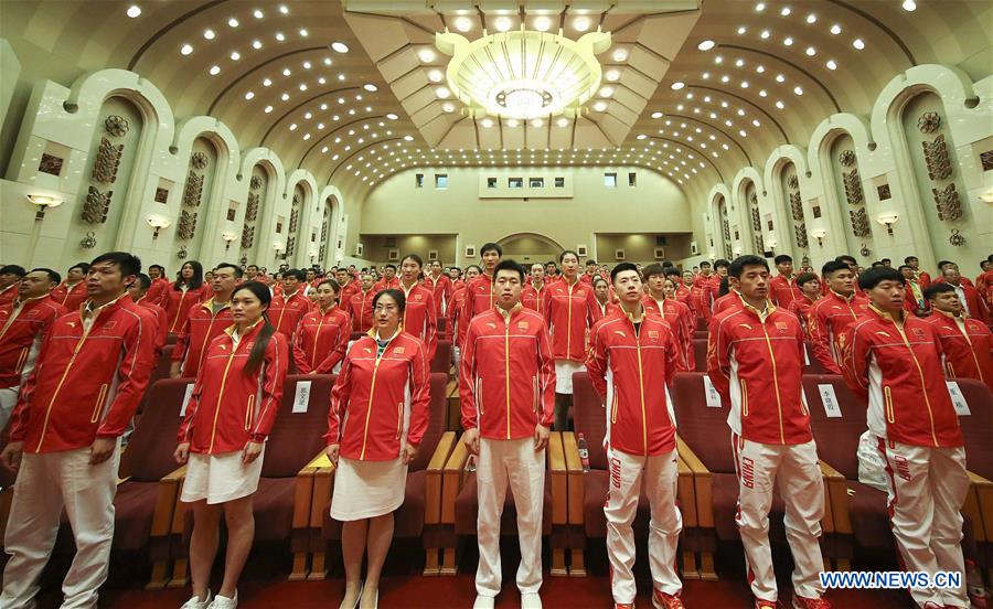 (SP)CHINA-BEIJING-RIO OLYMPICS-CHINESE DELEGATION-UNVEILED (CN)
