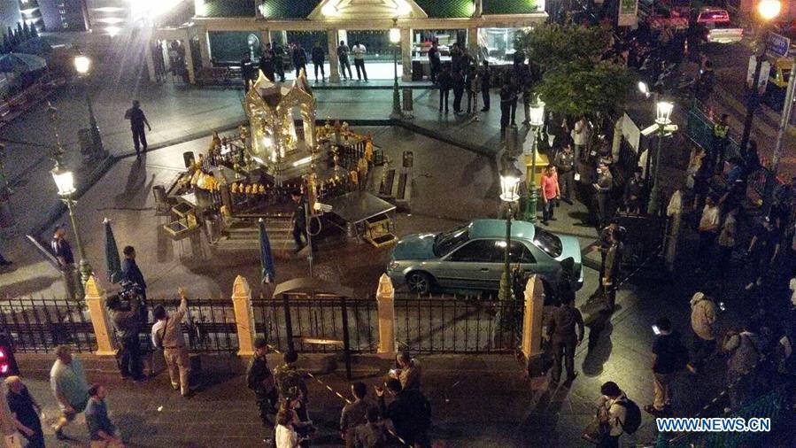 THAILAND-BANGKOK-ERAWAN SHRINE-CAR CRASH