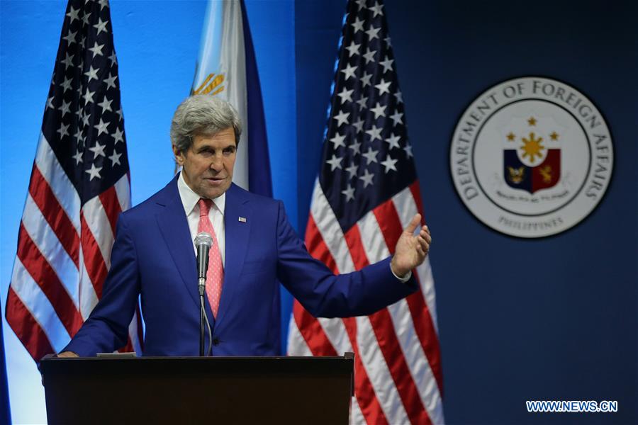 PHILIPPINES-MANILA-U.S.-KERRY-JOINT PRESS CONFERENCE