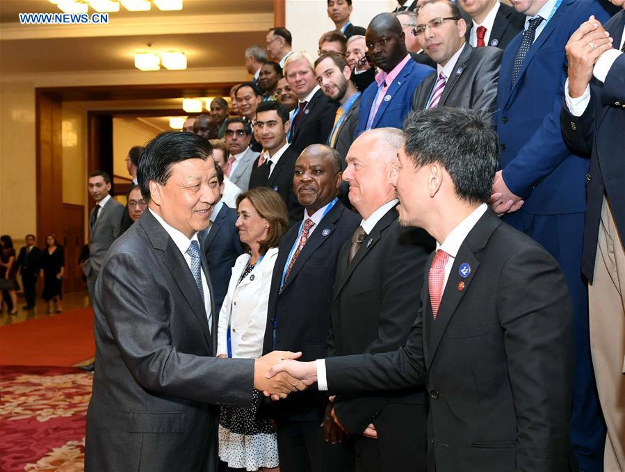CHINA-BEIJING-LIU YUNSHAN-MEDIA COOPERATION FORUM ON THE BELT AND ROAD-MEETING (CN)