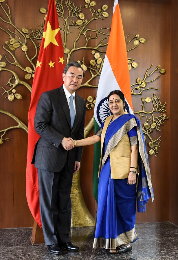INDIA-NEW DELHI-CHINA-SWARAJ-WANG YI