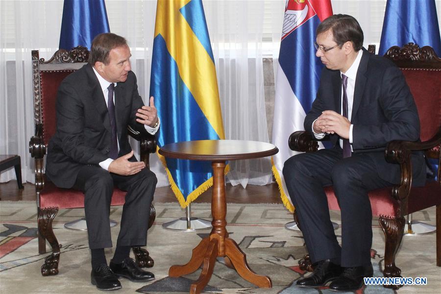 SERBIA-BELGRADE-SWEDISH PM-VISIT