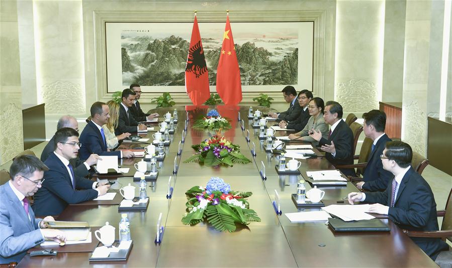 CHINA-BEIJING-ALBANIA-FM-TALKS(CN)
