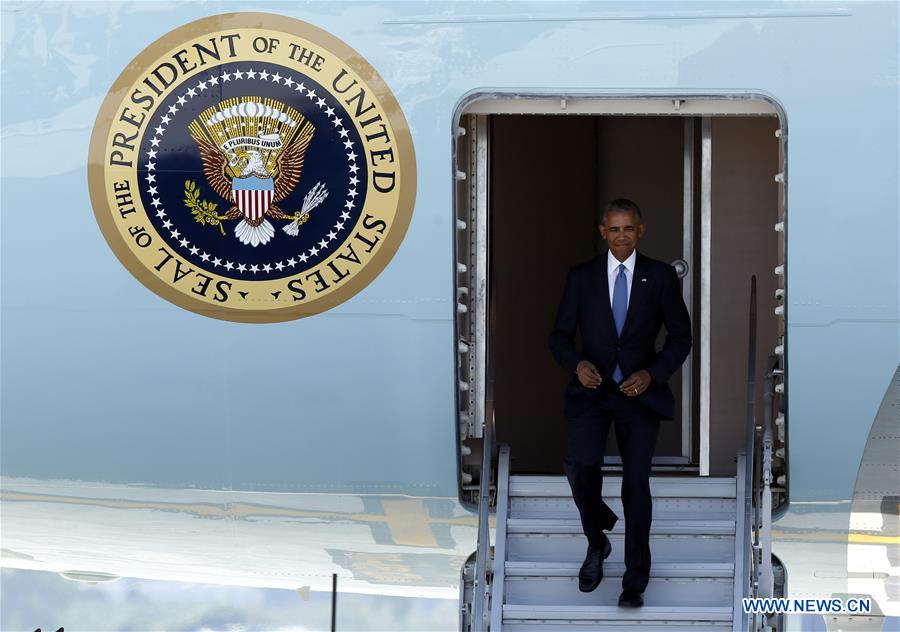 (G20 SUMMIT)CHINA-HANGZHOU-G20-U.S.-OBAMA-ARRIVAL (CN)