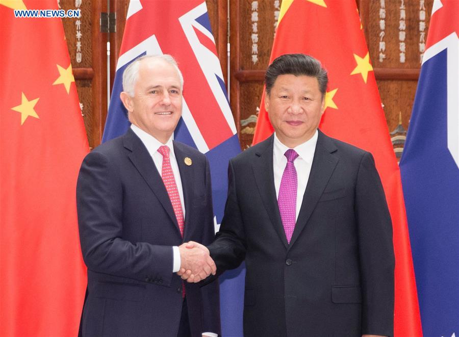 (G20 SUMMIT)CHINA-HANGZHOU-XI JINPING-AUSTRALIAN PM-MEETING (CN)