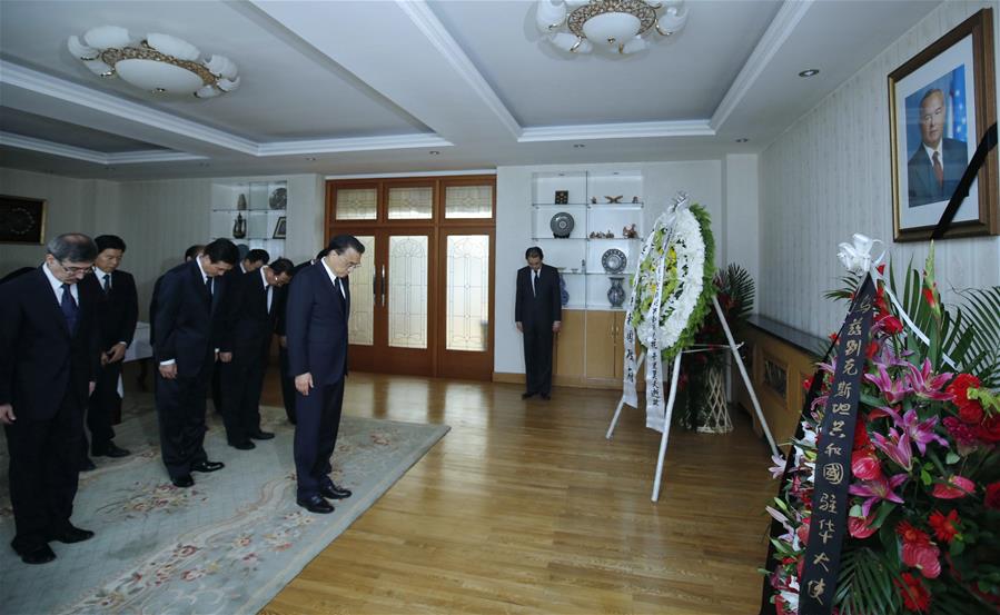 CHINA-BEIJING-LI KEQIANG-UZBEK PRESIDENT-MOURNING(CN)