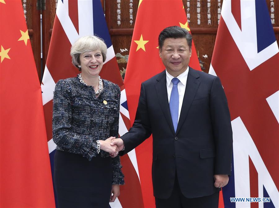 （杭州G20·時政）習近平會見英國首相特雷莎·梅