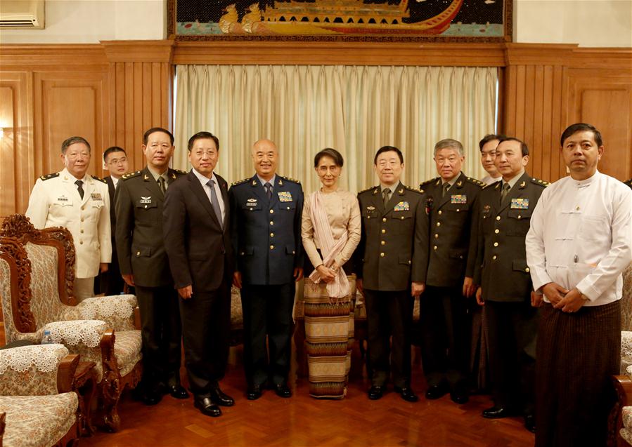 MYANMAR-YANGON-XU QILIANG-AUNG SAN SUU KYI-MEETING