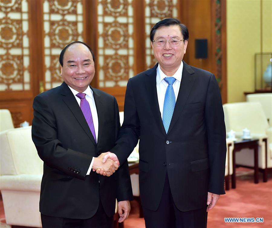 CHINA-BEIJING-ZHANG DEJIANG-VIETNAMESE PM-MEETING (CN)