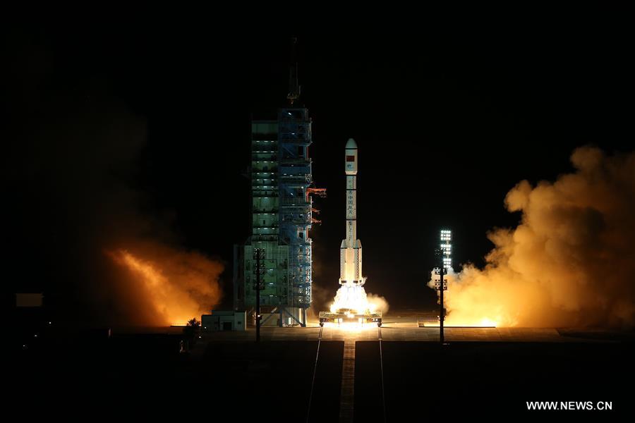 (XINHUAINSIGHT)CHINA-JIUQUAN-TIANGONG-2-LAUNCH (CN) 