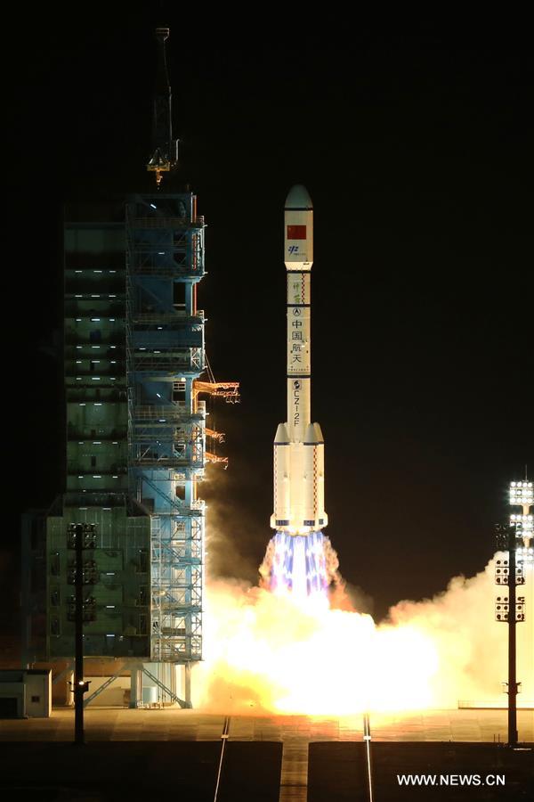 (XINHUAINSIGHT)CHINA-JIUQUAN-TIANGONG-2-LAUNCH (CN) 