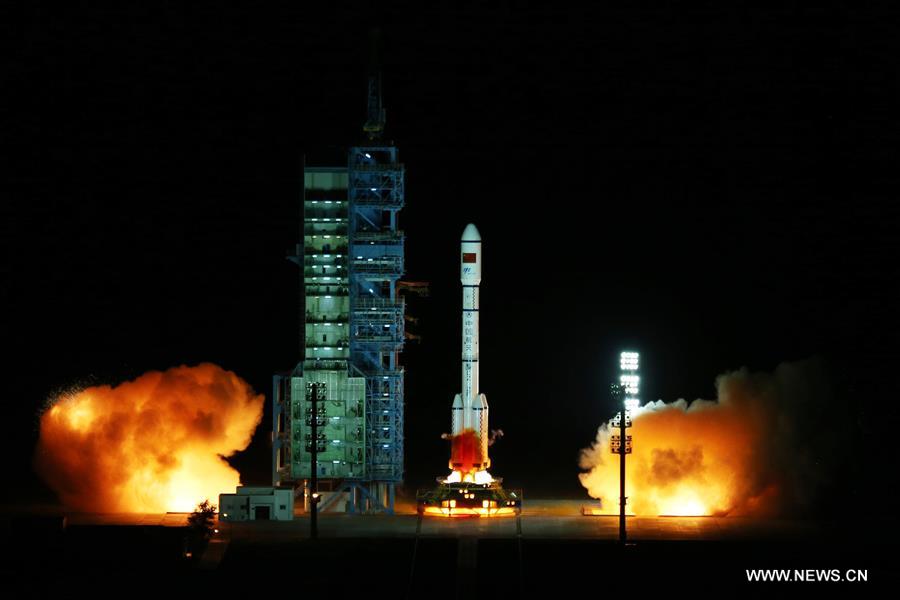 (XINHUAINSIGHT)CHINA-JIUQUAN-TIANGONG-2-LAUNCH (CN) 