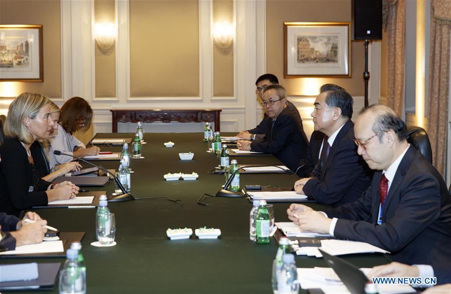 U.S.-NEW YORK-CHINA-WANG YI-MOGHERINI-MEETING