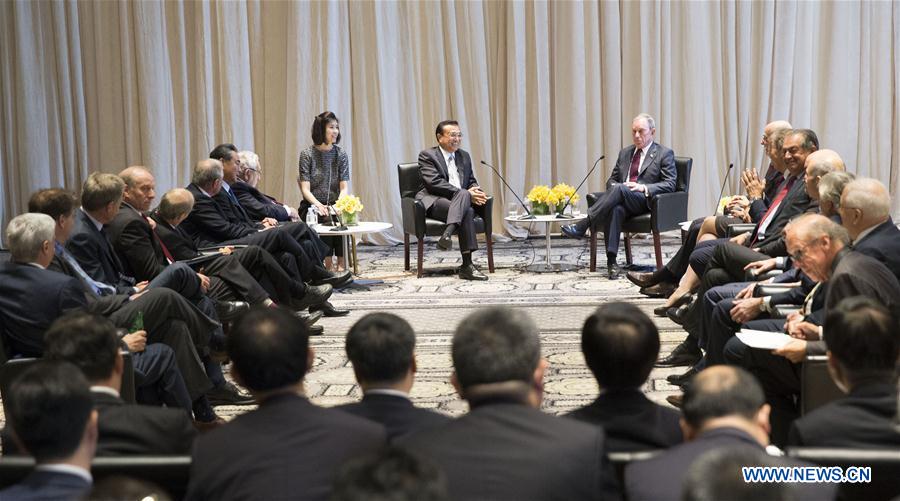 U.S.-NEW YORK-CHINESE PREMIER-BIGWIGS-MEETING (CN)