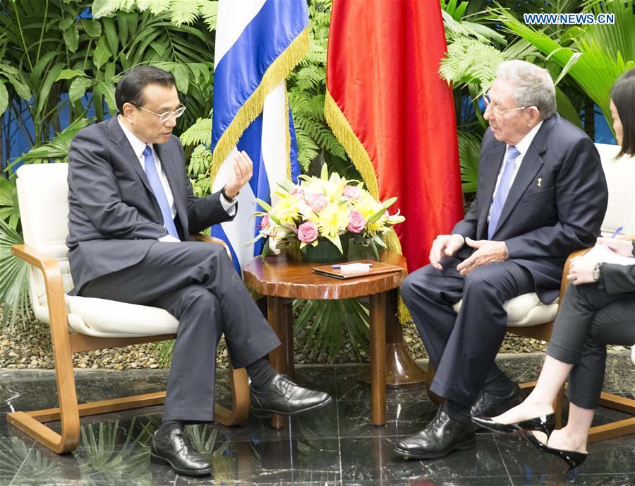 CUBA-HAVANA-CHINESE PREMIER-TALKS