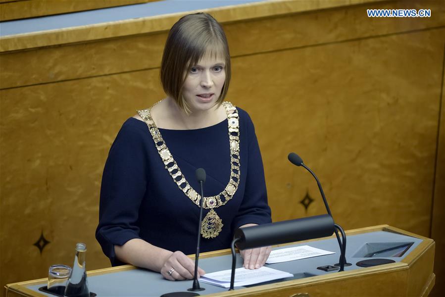 ESTONIA-TALLINN-NEWLY-ELECTED PRESIDENT-KERSTI KALJULAID