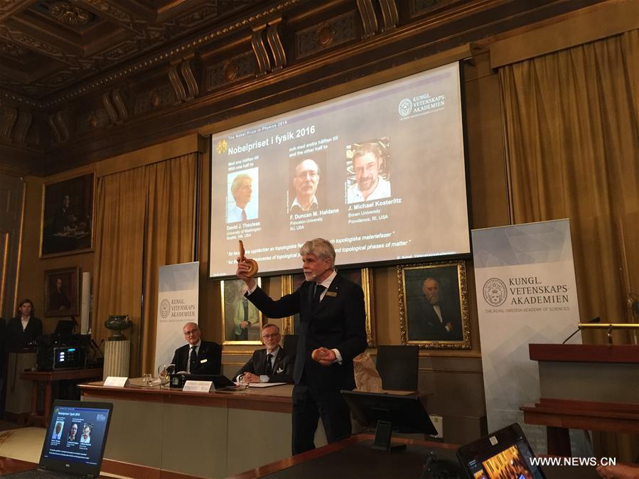 SWEDEN-STOCKHOLM-NOBEL-PHYSICS