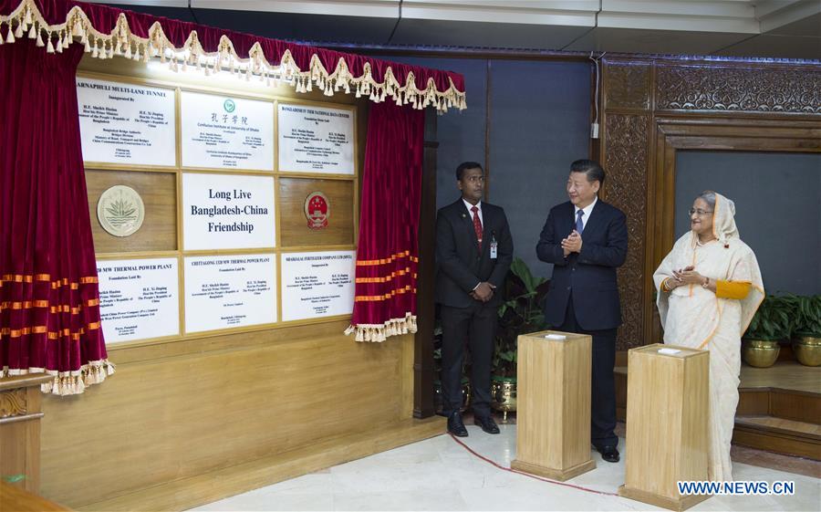 BANGLADESH-CHINA-XI JINPING-PM-TALKS