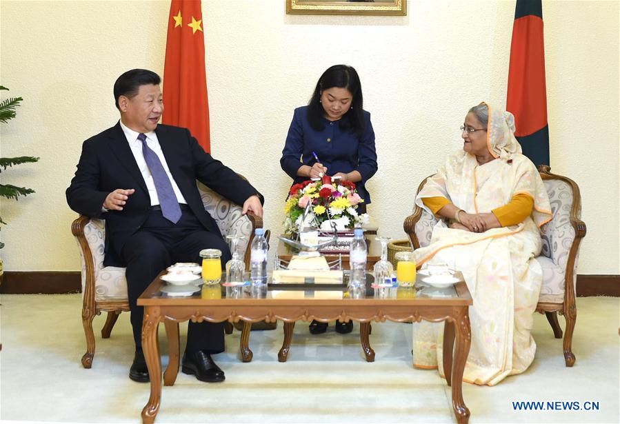 BANGLADESH-CHINA-XI JINPING-PM-TALKS (CN)