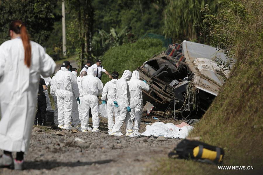 COSTA RICA-CINCHONA-ACCIDENT-BUS