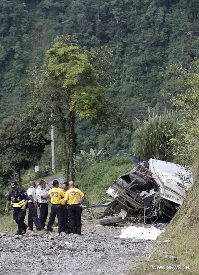 COSTA RICA-CINCHONA-ACCIDENT-BUS