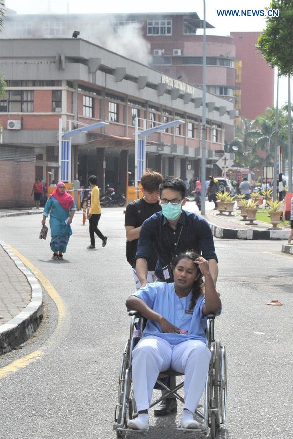 MALAYSIA-JOHOR BAHRU-HOSPITAL-FIRE