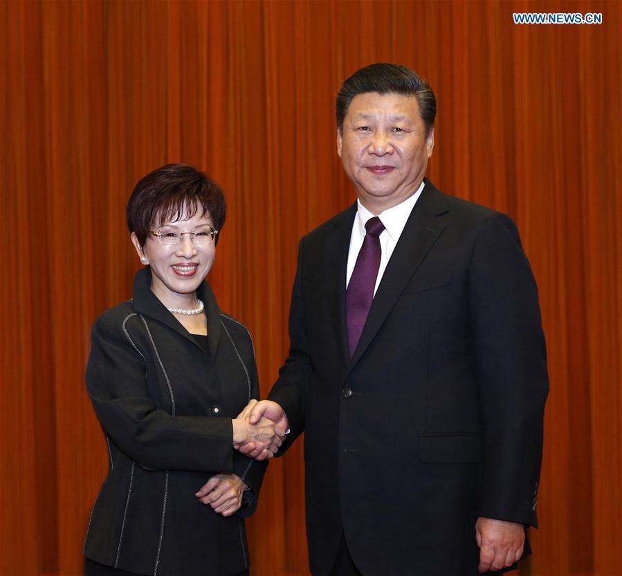 CHINA-BEIJING-XI JINPING-KMT LEADER-MEETING (CN)