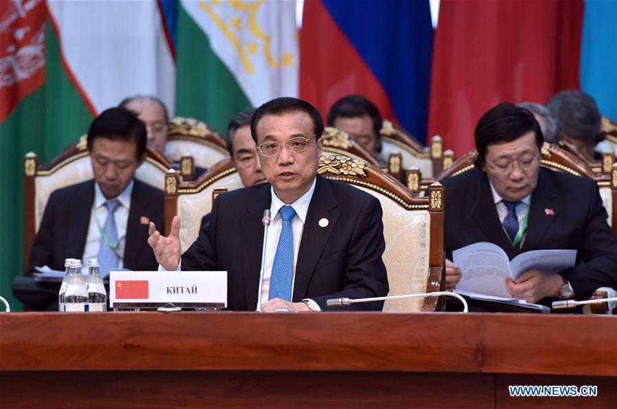 KYRGYZSTAN-BISHKEK-LI KEQIANG-SCO-MEETING