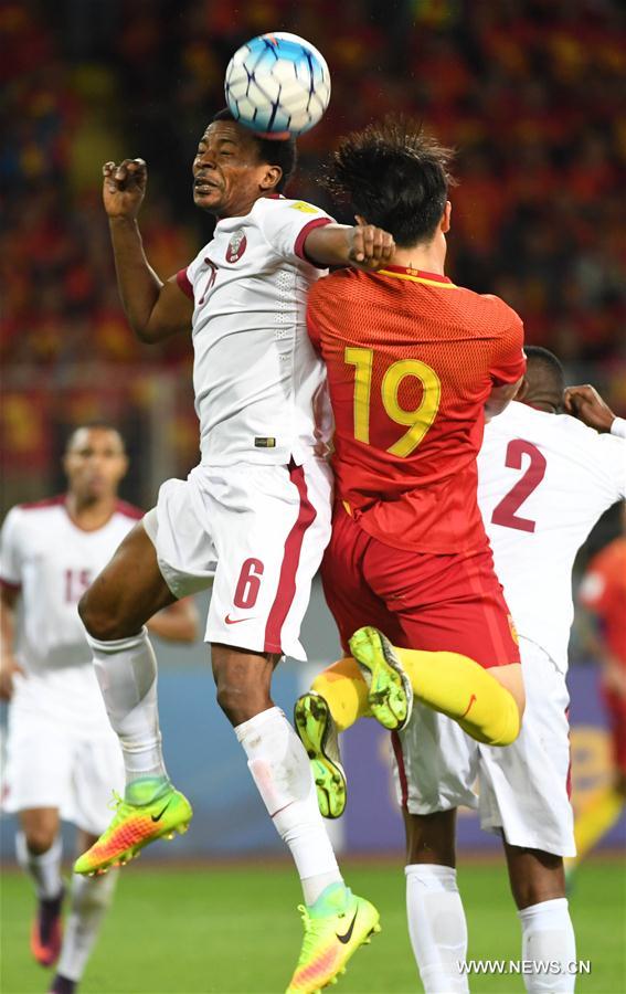 (SP)CHINA-KUNMING-SOCCER-FIFA WORLD CUP-ASIAN QUALIFIERS-CHN VS QAR (CN)