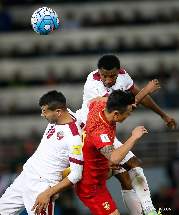 (SP)CHINA-KUNMING-SOCCER-FIFA WORLD CUP-ASIAN QUALIFIERS-CHN VS QAR (CN)