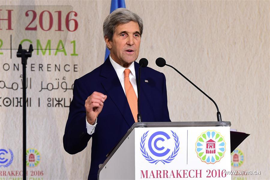 MOROCCO-MARRAKECH-COP 22-U.S.-JOHN KERRY