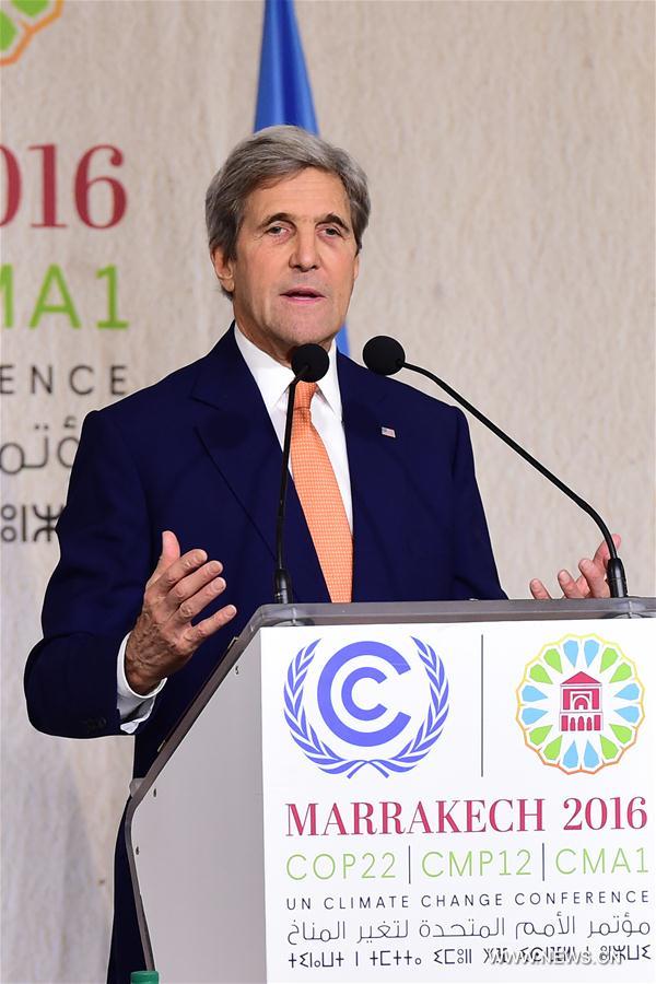 MOROCCO-MARRAKECH-COP 22-U.S.-JOHN KERRY