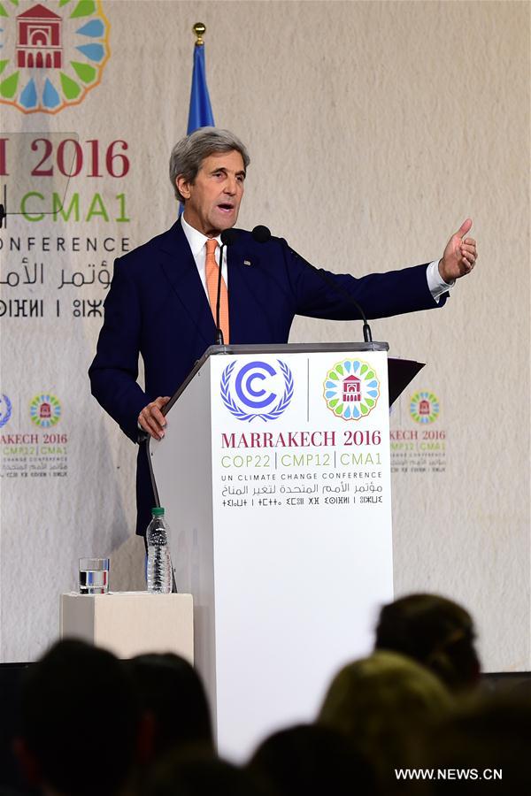 MOROCCO-MARRAKECH-COP 22-U.S.-JOHN KERRY