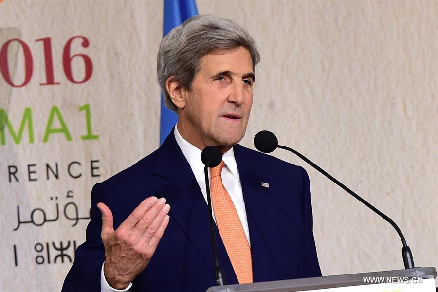 MOROCCO-MARRAKECH-COP 22-U.S.-JOHN KERRY
