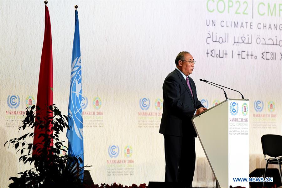 MOROCCO-MARRAKECH-COP22-CHINA
