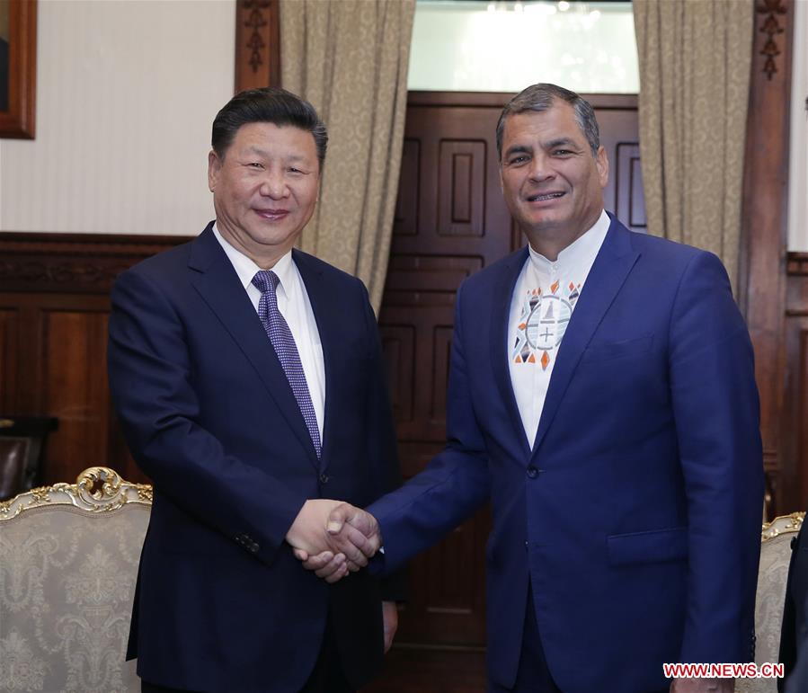 ECUADOR-QUITO-XI JINPING-CORREA-TALKS