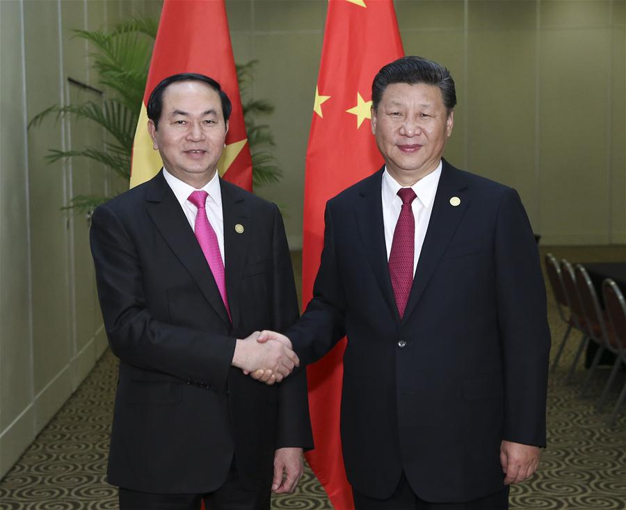 PERU-CHINA-XI JINPING-VIETNAMESE PRESIDENT-MEETING