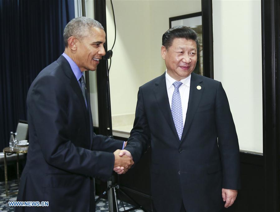 PERU-LIMA-XI JINPING-OBAMA-MEETING