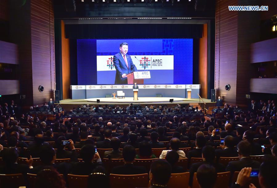 PERU-CHINA-XI JINPING-APEC CEO SUMMIT-SPEECH