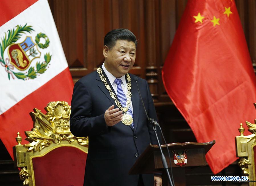 PERU-LIMA-XI JINPING-CONGRESS-SPEECH