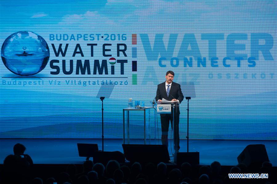 HUNGARY-BUDAPEST-WATER SUMMIT 2016-OPENING