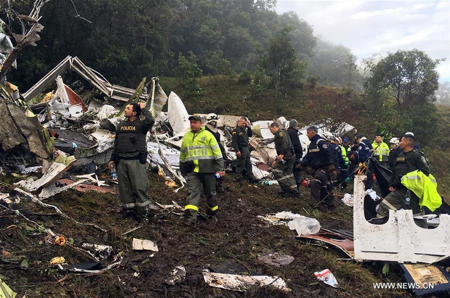 COLOMBIA-ANTIOQUIA-BRAZIL-ACCIDENT-AIRPLANE