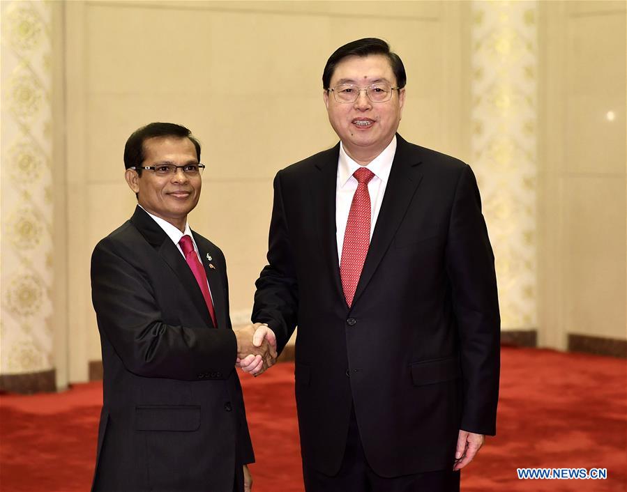 CHINA-BEIJING-ZHANG DEJIANG-MALDIVES-MASEEH-TALKS (CN)