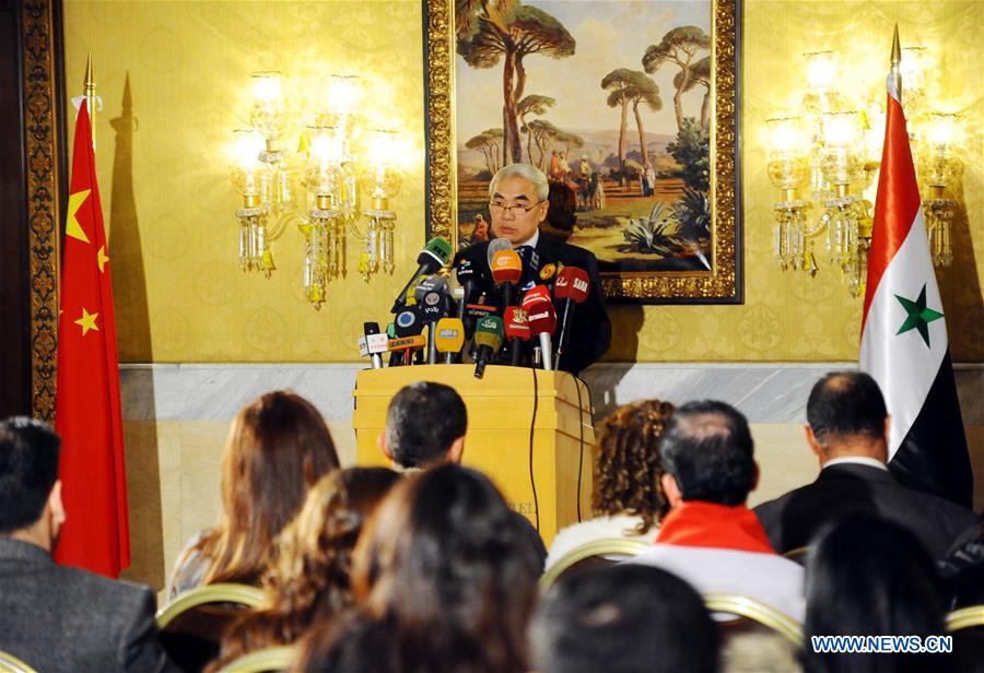 SYRIA-DAMASCUS-CHINA-SPECIAL ENVOY-PRESS CONFERENCE