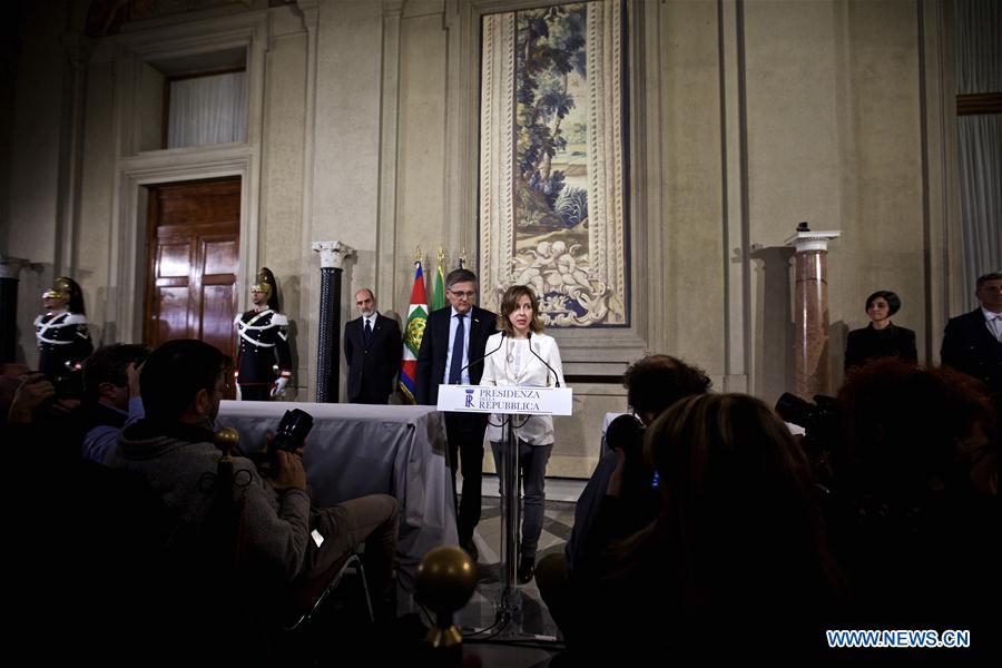 ITALY-ROME-TRANSITIONAL GOVERNMENT-PRESIDENT-CONSULTATIONS