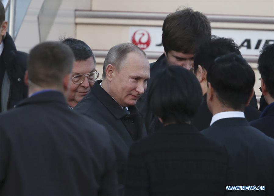 JAPAN-NAGATO-RUSSIA-PUTIN-ARRIVAL