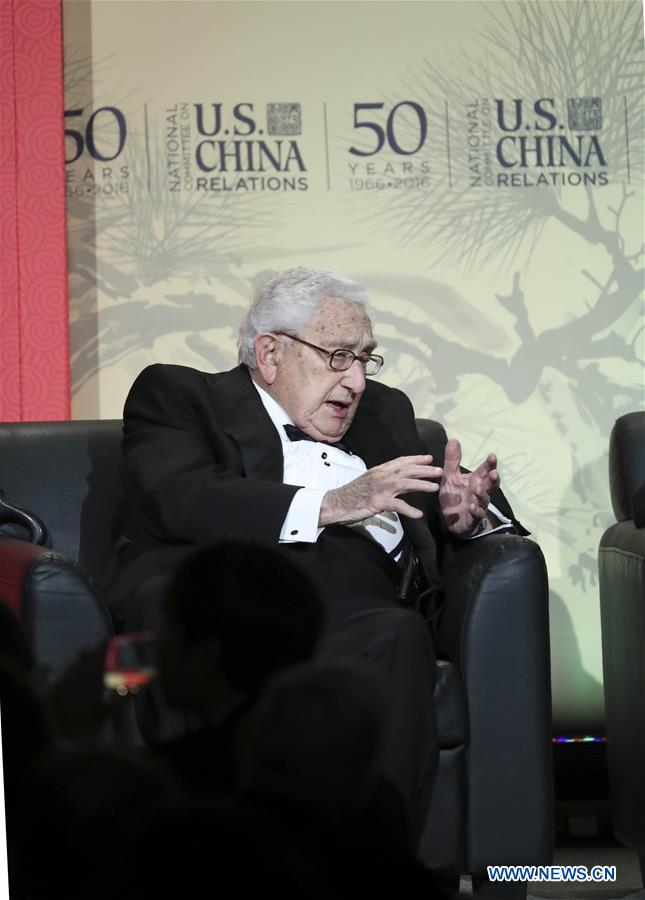 U.S.-NEW YORK-NCUSCR-ANNIVERSARY-KISSINGER