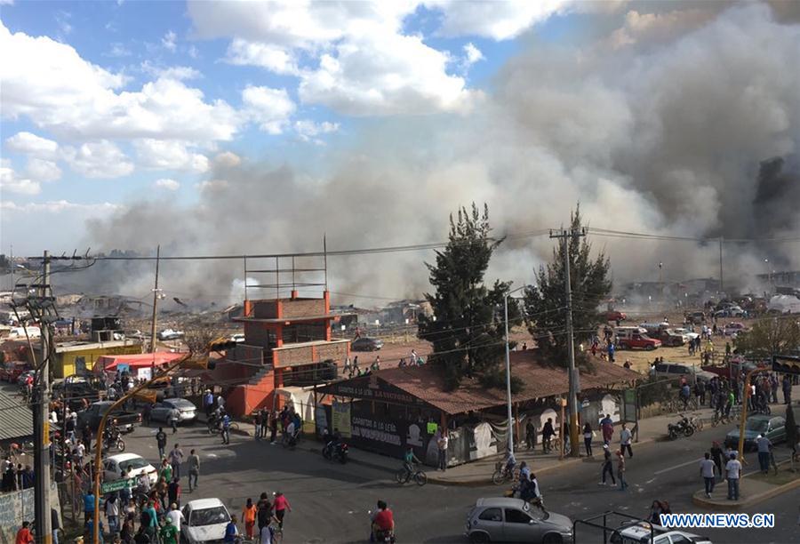 MEXICO-TULTEPEC-FIREWORKS MARKET-BLAST