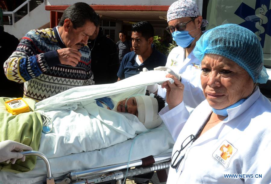MEXICO-MEXICO CITY-TULTEPEC EXPLOSION-INJURED PERSON