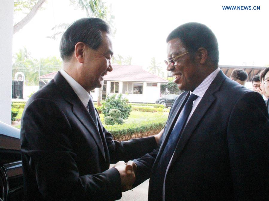 TANZANIA-DAR ES SALAAM-WANG YI-MAJALIWA-MEETING